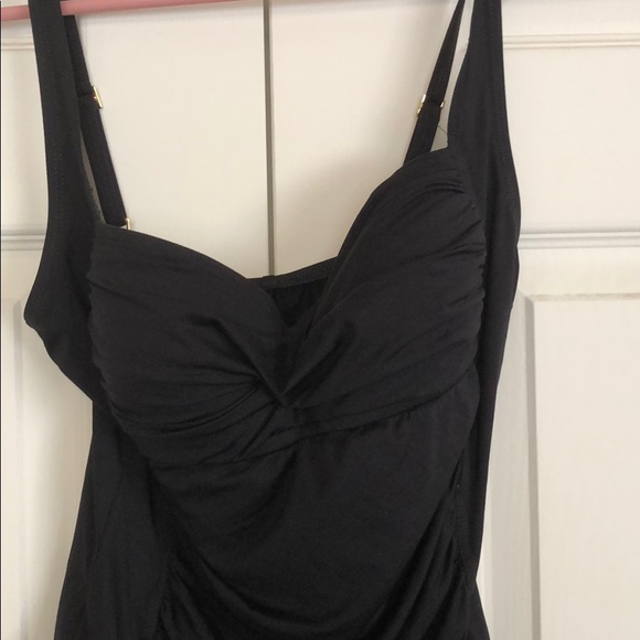 Black one piece swimsuit size 10 - Picture 2 of 3